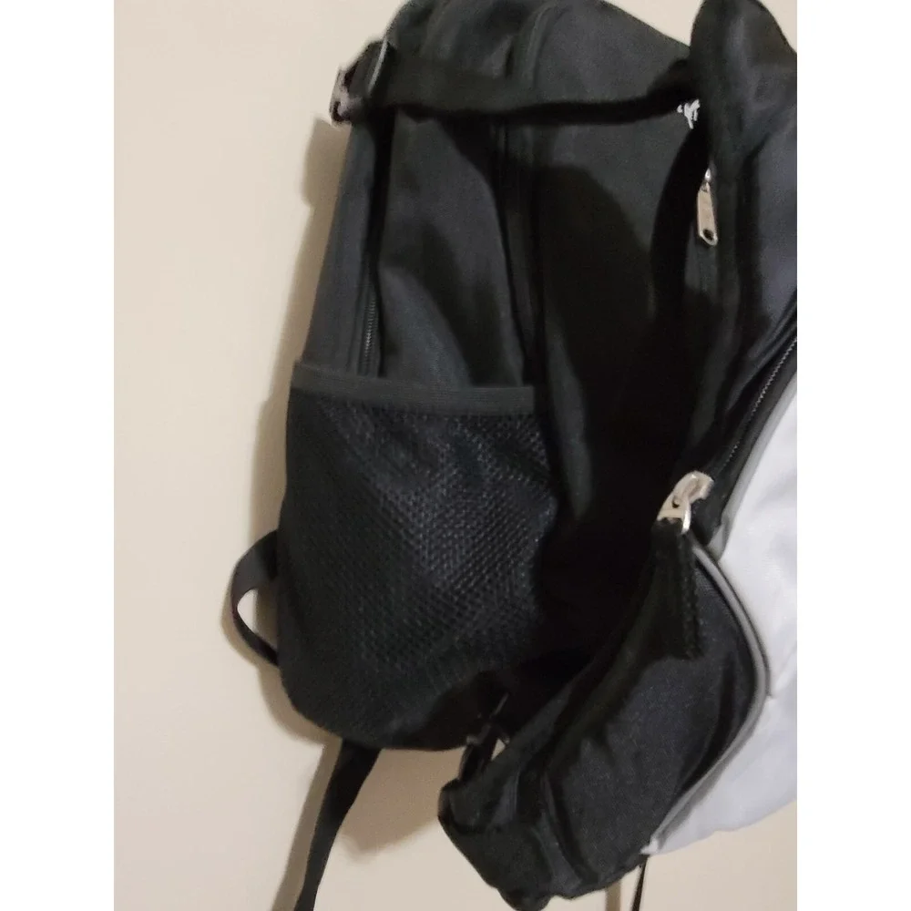 Obersee Oslo Diaper Bag Backpack with Detachable Cooler Black/White Changing Pad